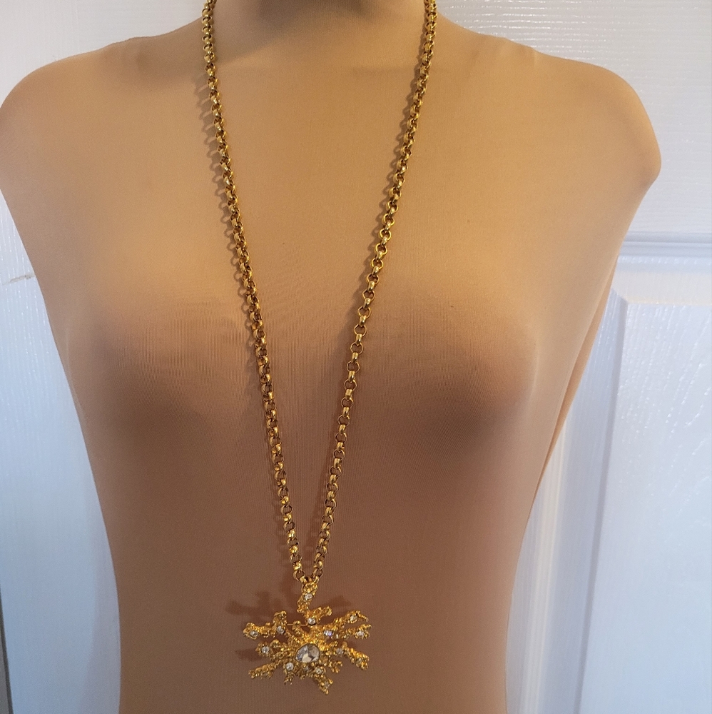 Ivana Trump large snowflake brooch/pendant